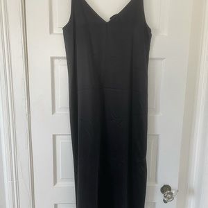 Navy silk equipment dress